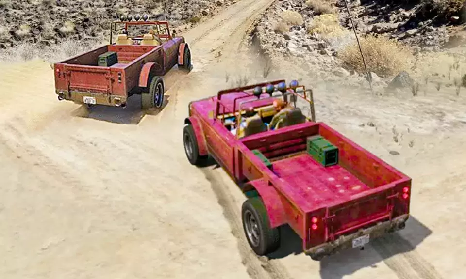 Offroad Pickup Truck Simulator Tangkapan skrin 1