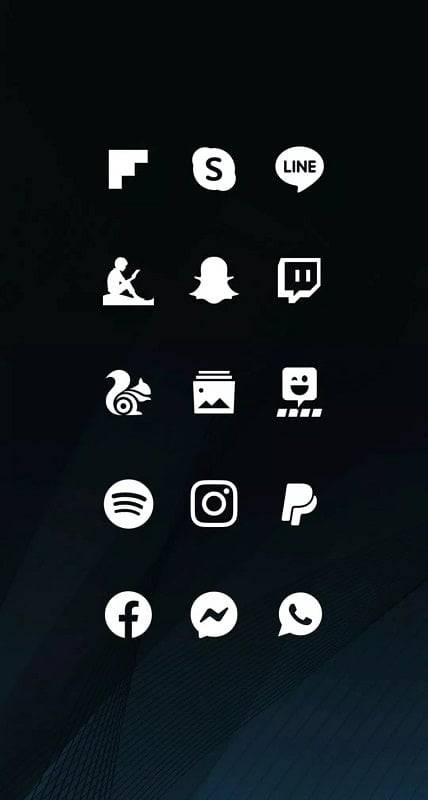 Whicons - White Icon Pack Скриншот 1