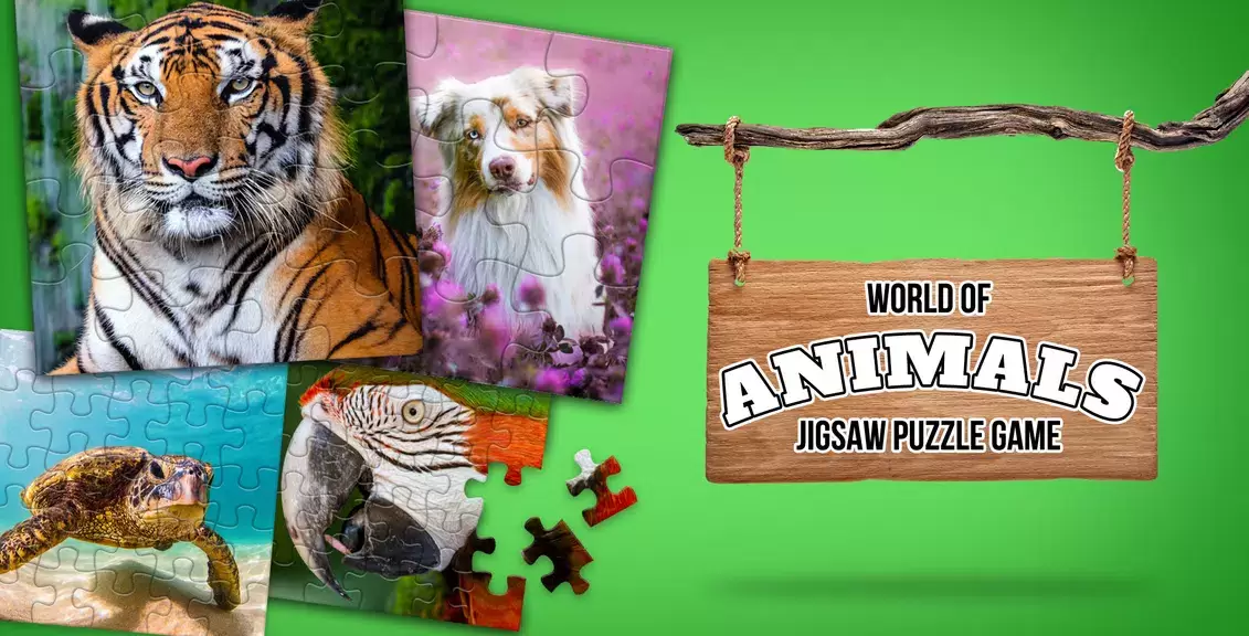 Animal puzzle games offline Captura de pantalla 1