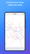 Delhi metro map 스크린샷 2