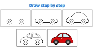 Cars drawings: Learn to draw स्क्रीनशॉट 4