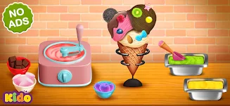 Ice Cream Making Game For Kids स्क्रीनशॉट 1