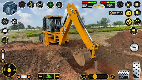 Snow Excavator Construction 3D Tangkapan skrin 1