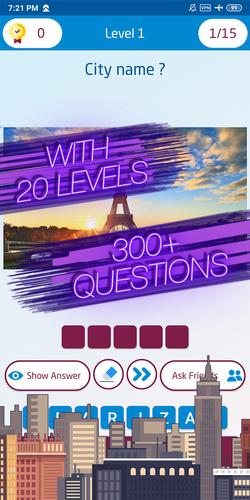 Guess the city game 스크린샷 3