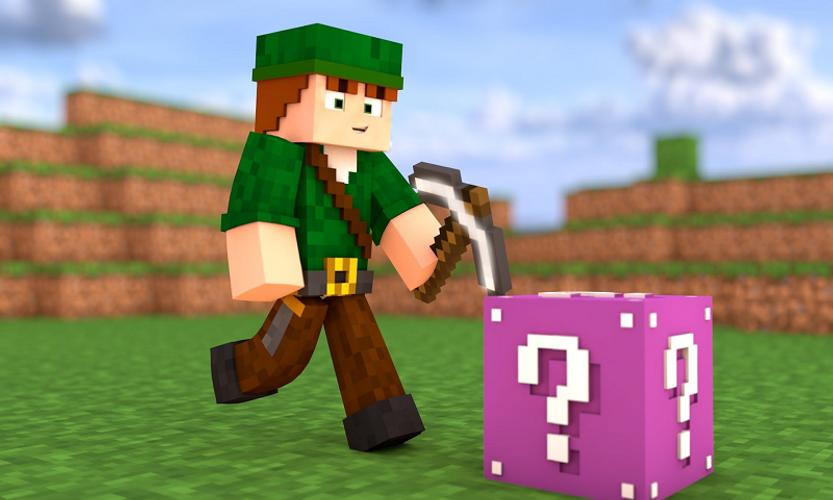 Lucky block mod for mcpe Скриншот 1