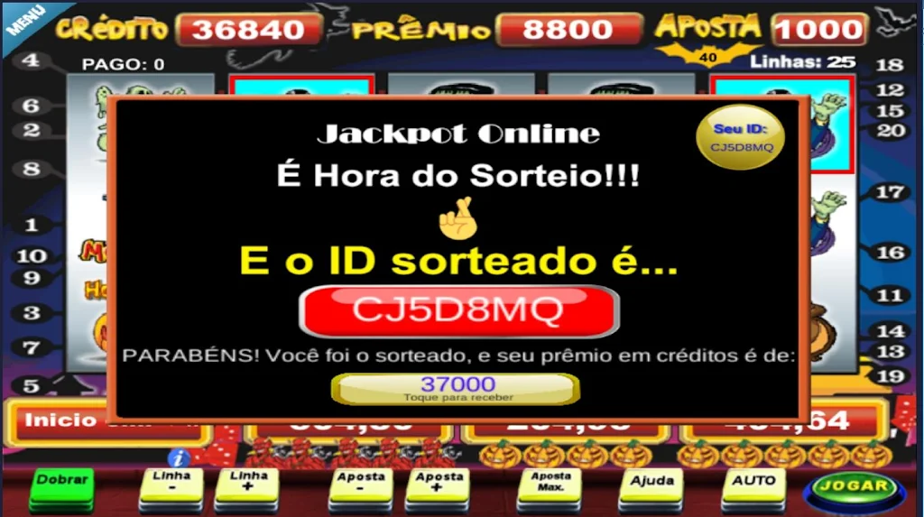 Halloween Caça Niquel Slot Captura de tela 2