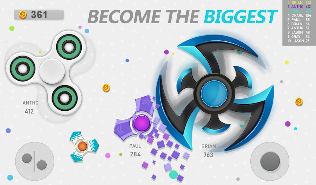 Realtime Fidget Spinner Games Mod ဖန်သားပြင်ဓာတ်ပုံ 3