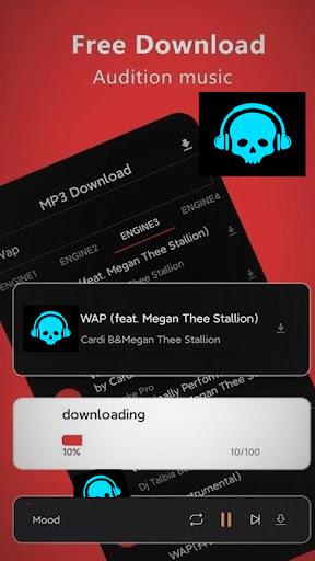 Mp3Skulls Mp3 Music Downloader Zrzut ekranu 2