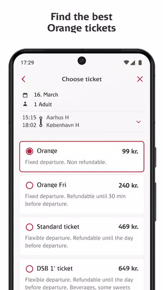 DSB App Screenshot 2