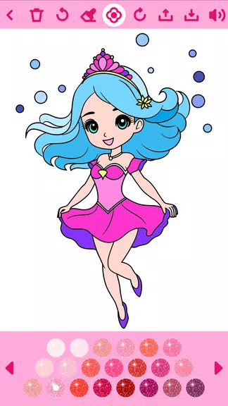 Princess Coloring Book offline Screenshot 2