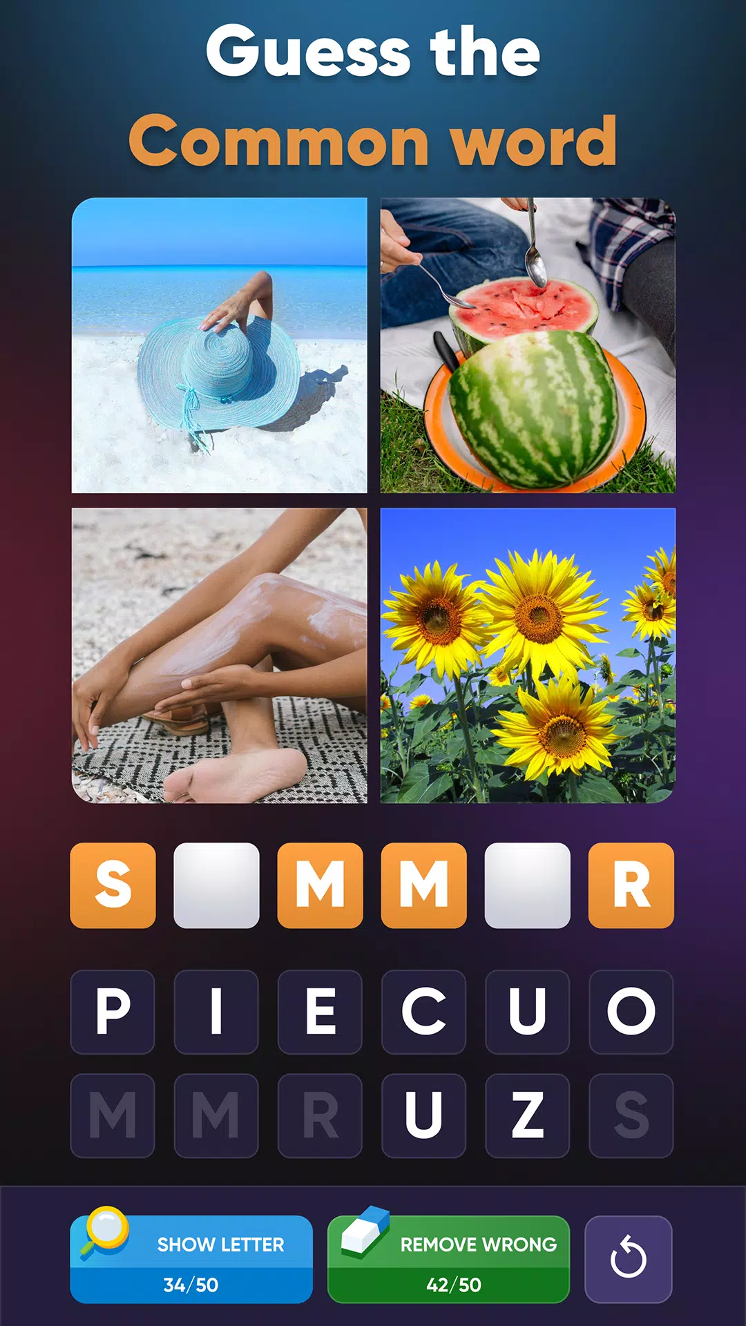 4 Pics Association Word Puzzle स्क्रीनशॉट 1