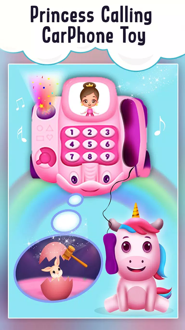 Baby Princess Car phone Toy Schermafbeelding 1