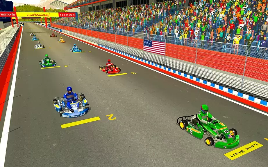 Go Kart Racing Games 3D Stunt स्क्रीनशॉट 4