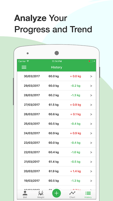 BMI Calculator: Weight Tracker應用截圖第4張