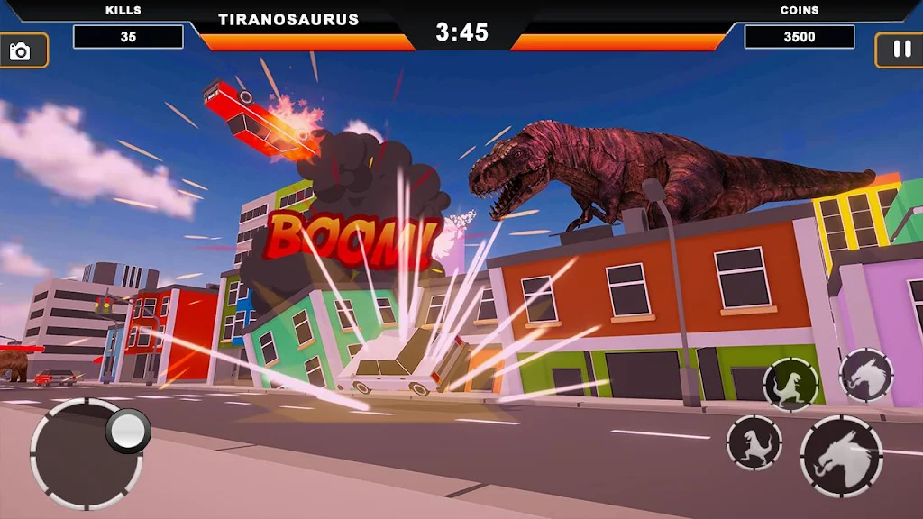 Dinosaur Rampage: Dino City Rampage Simulator ဖန်သားပြင်ဓာတ်ပုံ 1