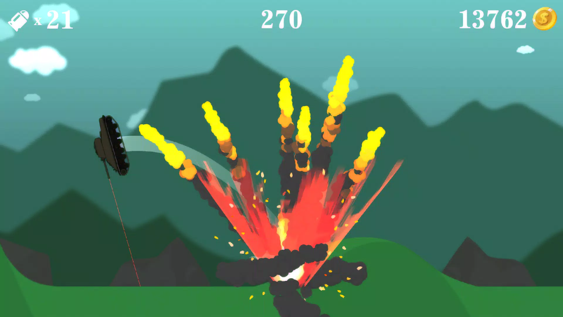 Flip the tank blast shot Screenshot 3