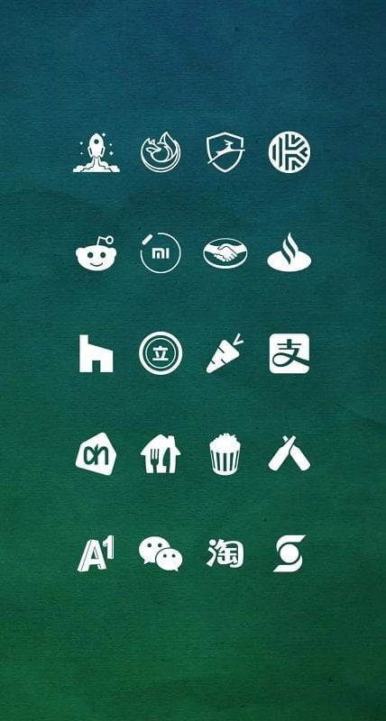 Whicons - White Icon Pack Скриншот 4