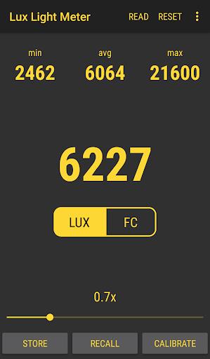 Lux Light Meter Pro Tangkapan skrin 2