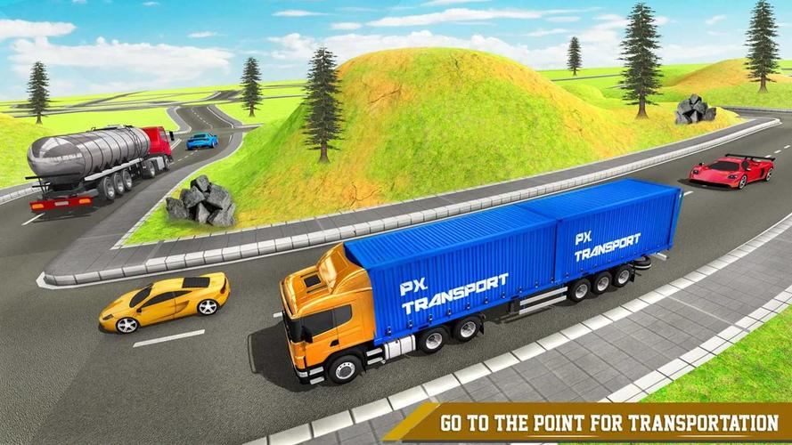 Cargo Transport Truck Driving Скриншот 2