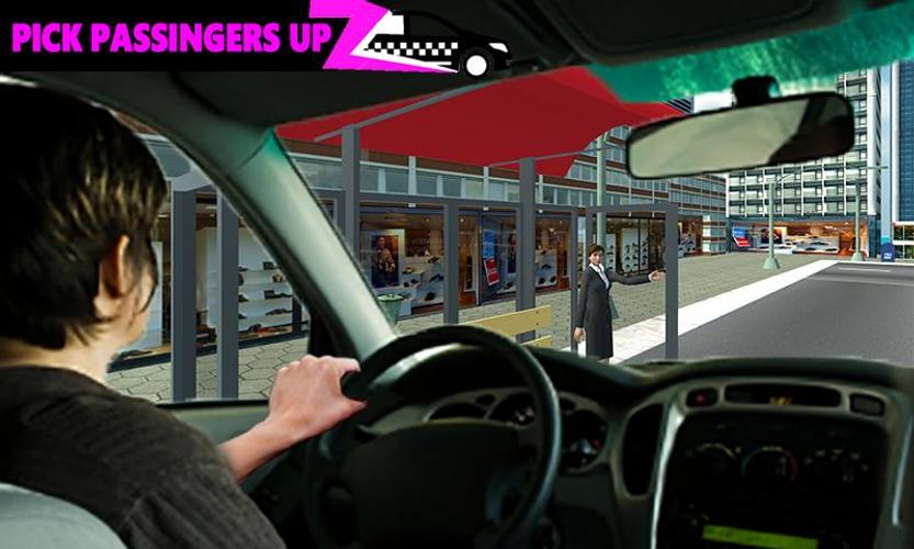 Pink Taxi Driving Game 3D ภาพหน้าจอ 4