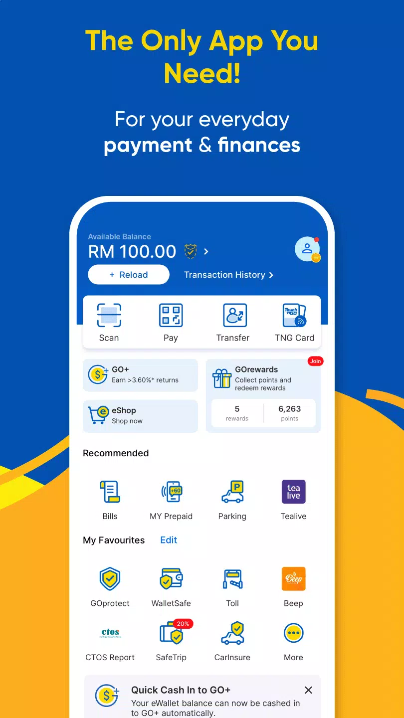 Touch 'n Go eWallet Screenshot 1