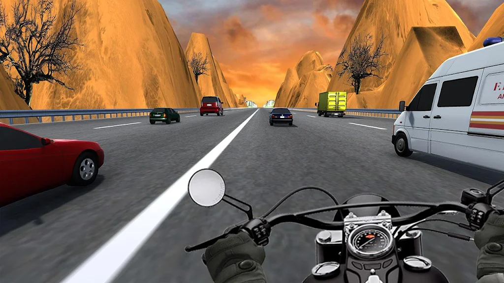 City Bike Traffic Race in Crowd Taxi 3D Tangkapan skrin 2