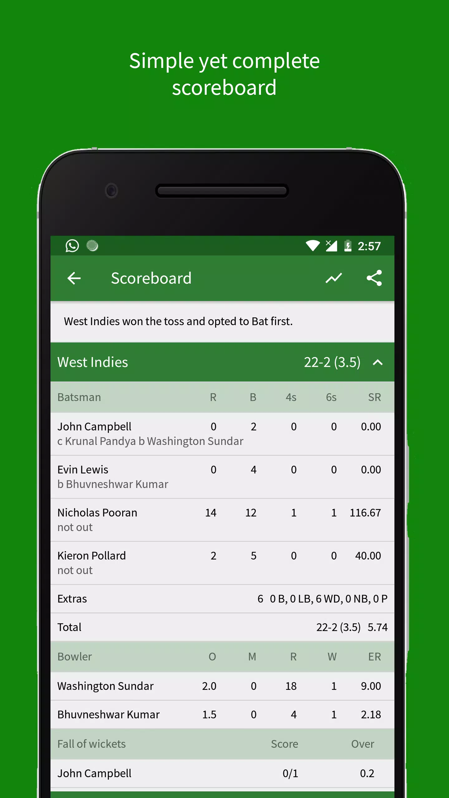 Cricket Scorer 스크린샷 3