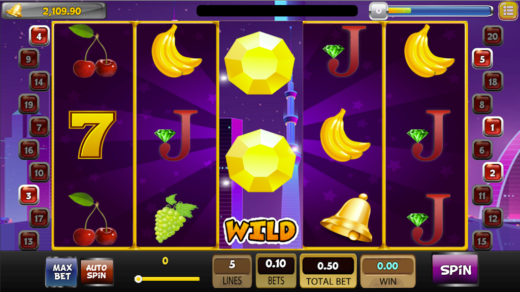 SlotMan - Free Classic Vegas Slot Machine 777 Captura de tela 2