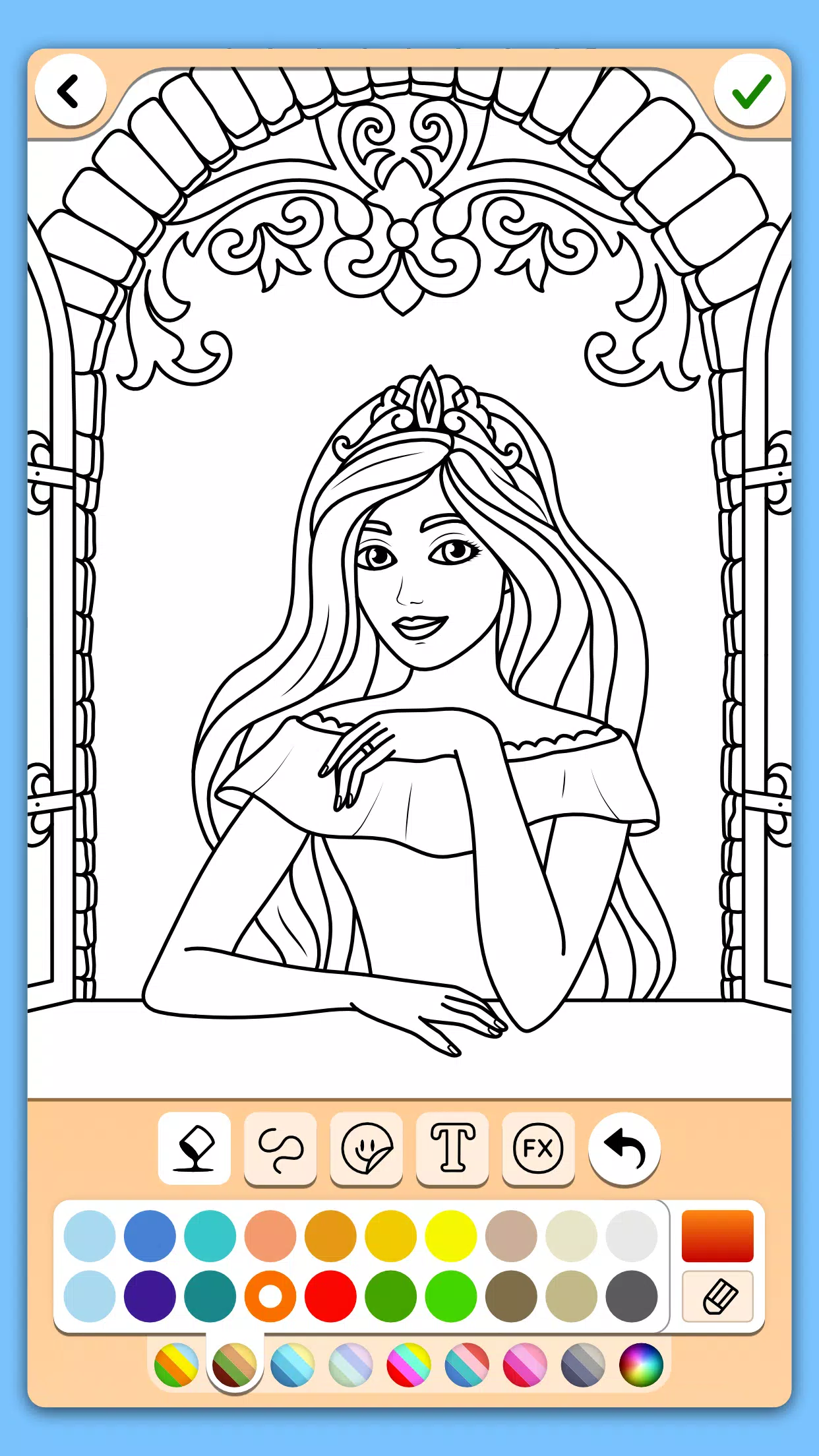 Schermata Princess Coloring Game 2