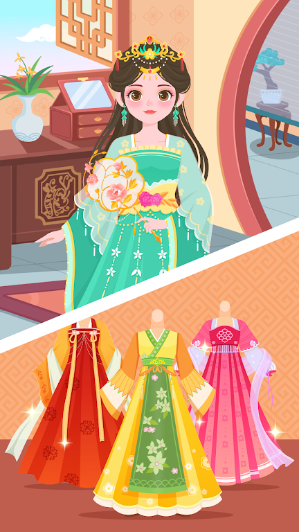 DuDu Princess dress up game Captura de pantalla 1