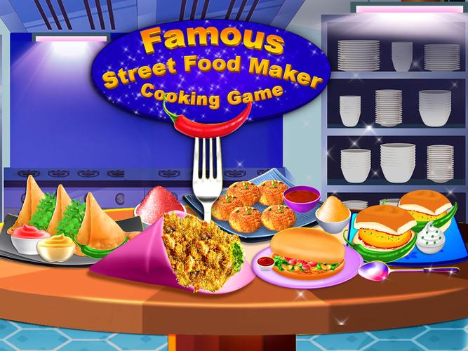 Indian Street Food Cooking Fun Скриншот 1