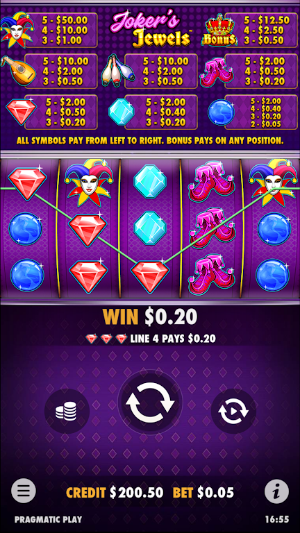 Joker’s Jewels Slot Casino Win Captura de tela 1
