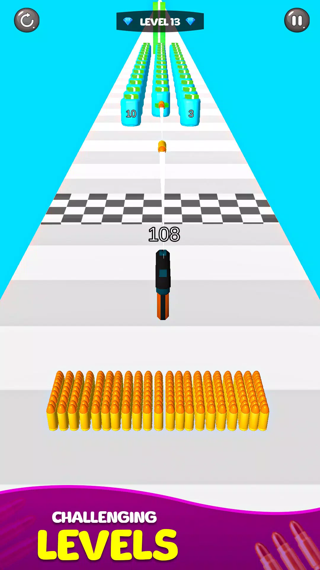 Merge Bullet Army Game Run 3D Tangkapan skrin 3