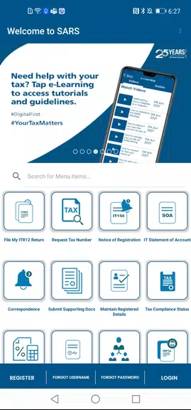 SARS Mobile eFiling ဖန်သားပြင်ဓာတ်ပုံ 4