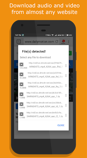 1DM Lite: Browser & Downloader स्क्रीनशॉट 2