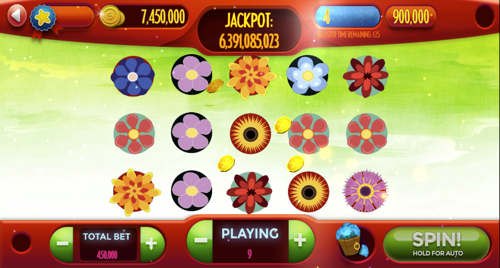 Flowers-Slot Machine Скриншот 2