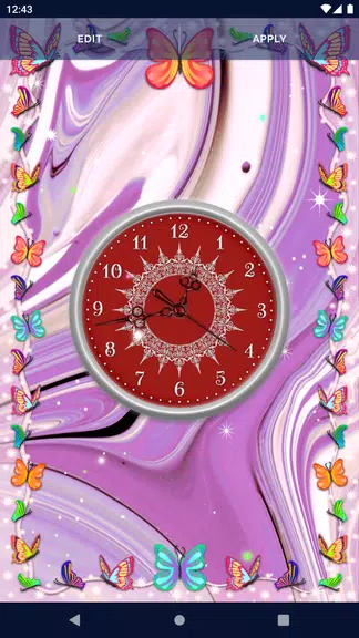 HD Clock Beautiful Wallpaper Captura de tela 3