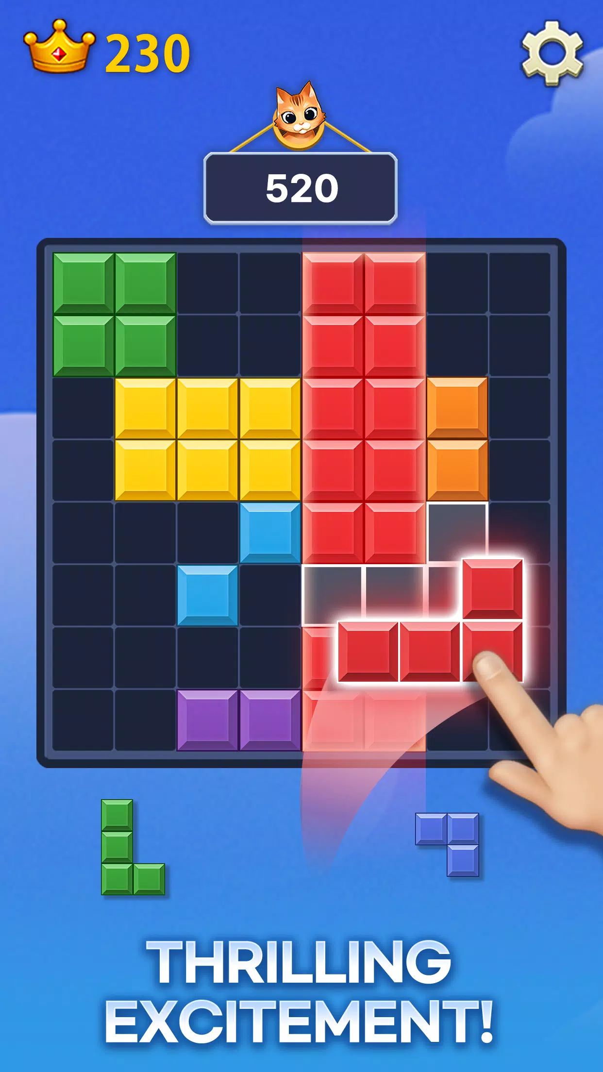 Meow Block Puzzle Ekran Görüntüsü 2