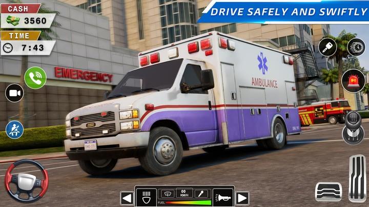 Rescue Ambulance American 3D Ekran Görüntüsü 1