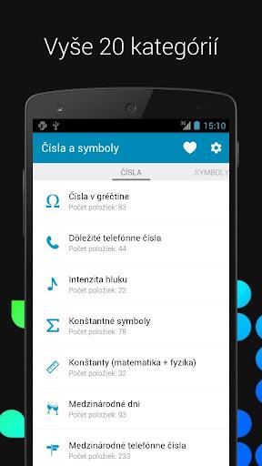 Čísla a symboly Screenshot 1