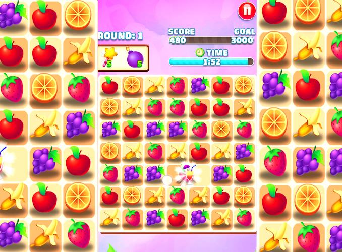 Juicy Fruit - Match 3 Fruit ภาพหน้าจอ 1