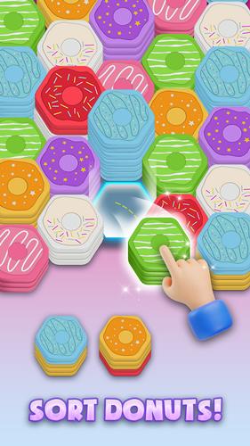 Donut Stack Sort Captura de pantalla 1