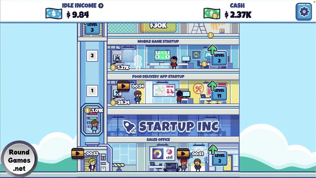 Idle Startup Tycoon Captura de tela 1