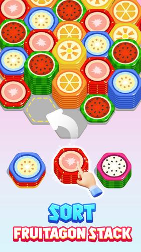 Fruitagon: Stack Sort ภาพหน้าจอ 1