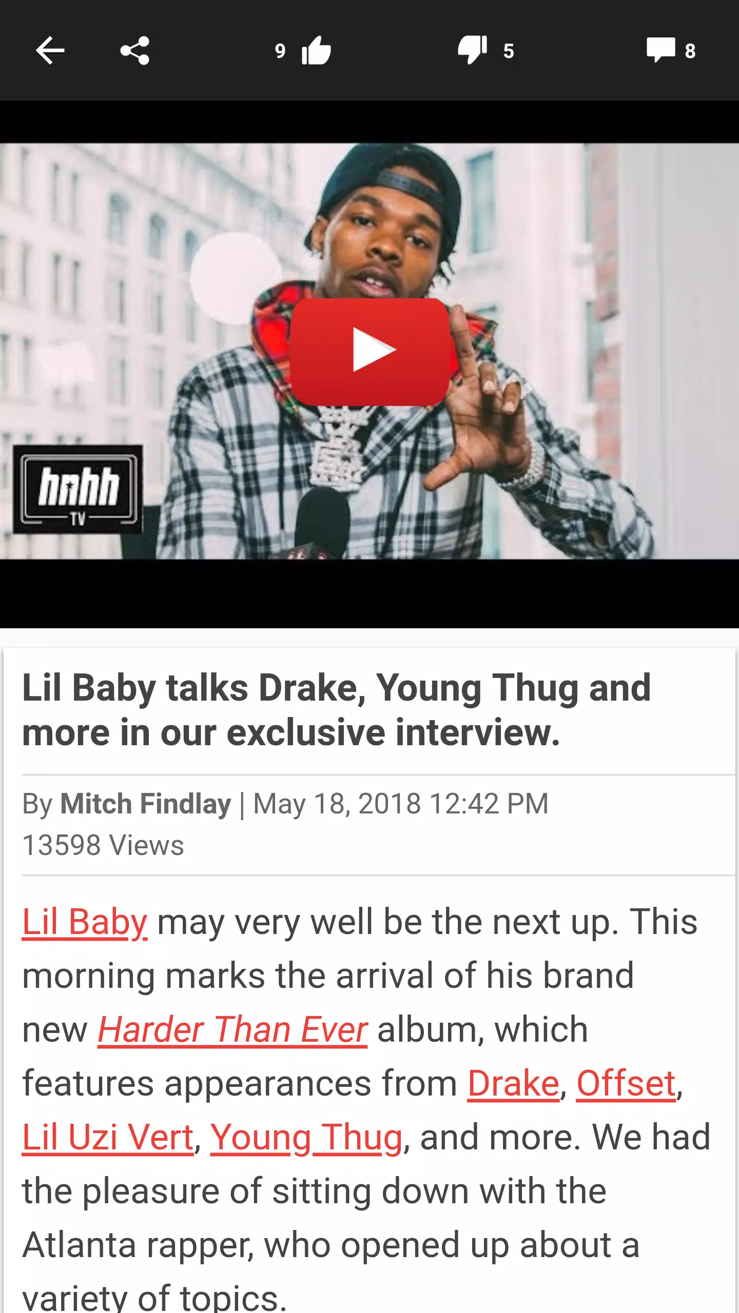 Hotnewhiphop HNHH Schermafbeelding 2