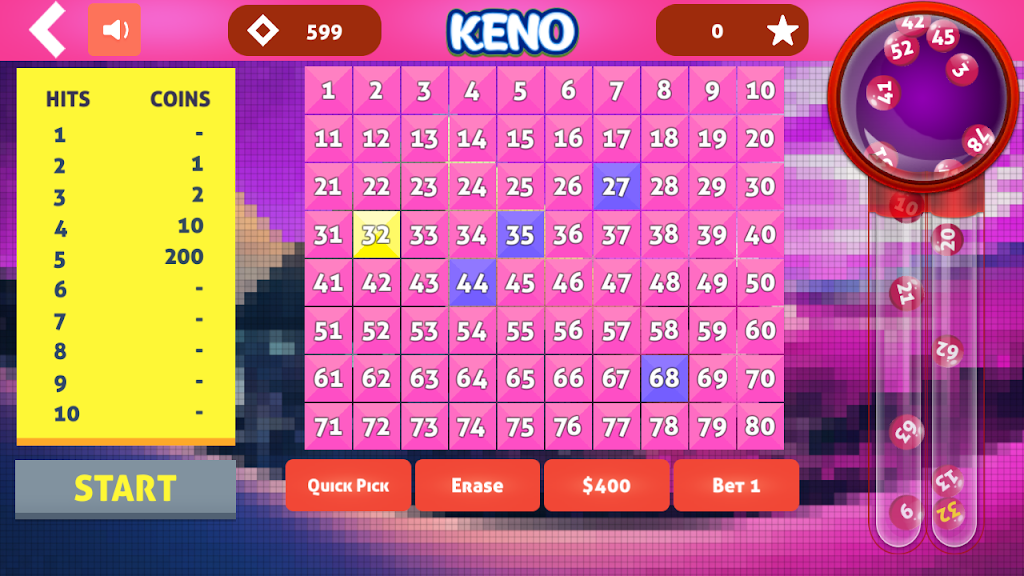 Cleo Keno - Free Keno Game スクリーンショット 4