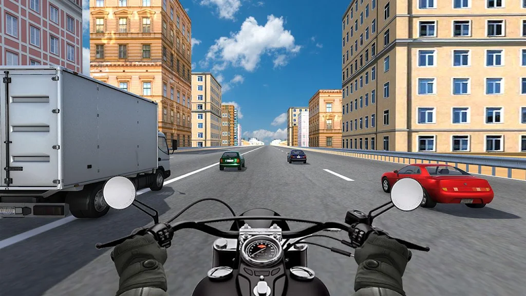 City Bike Traffic Race in Crowd Taxi 3D Schermafbeelding 1