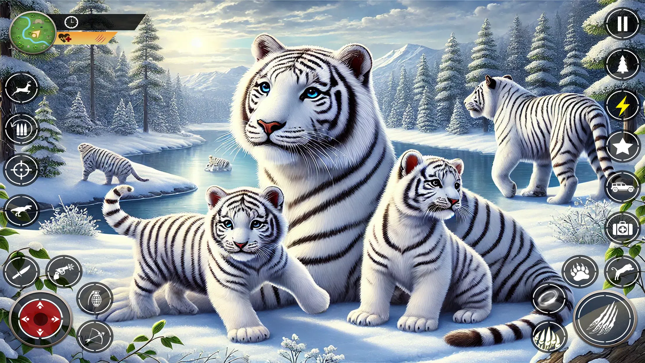 Snow Tiger Family Simulator 3D स्क्रीनशॉट 1