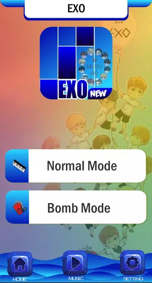 EXO Chibi Piano Tiles应用截图第3张