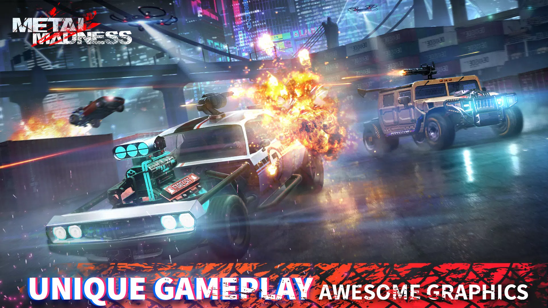 METAL MADNESS PvP: Car Shooter Tangkapan skrin 2